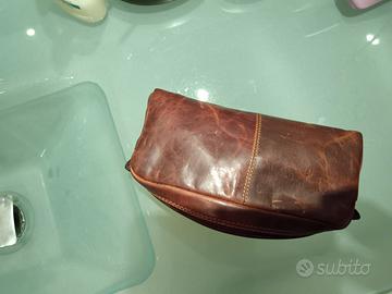 astuccio beauty da viaggio in pelle 