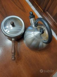 pentola inox e scalda acqua inox