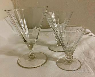 Servizio bicchieri in cristallo metà ‘900