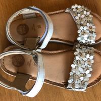 Sandali bimba Gioseppo margherite argento n.30