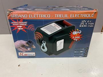 Verricello Argano Elettrico 12 Volt Paranco Ribimex Ribitech Con  Telecomando 