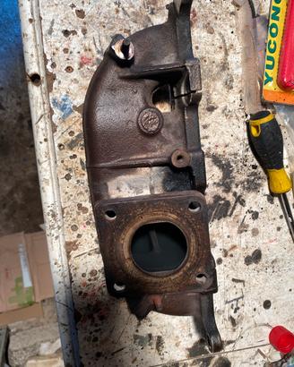 Collettori esseesse abarth con piccola crepa