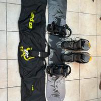 Attrezzatura completa snowboard