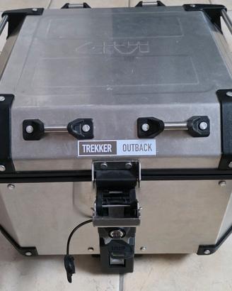 BAULE GIVI Trekker Outback 42l Alluminio + STAFFA