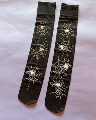 Calze parigine ragnatele Goth Halloween