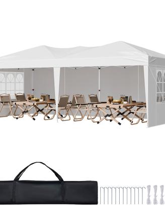 Gazebo Pieghevole da Esterno Altezza Regolabile