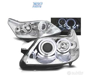 FARI PER CITROEN C4 04-09 ANGEL EYES FONDO CROMATO
