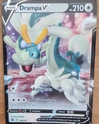 Carta Pokémon Rara Drampa V