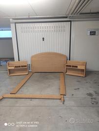 Atmosfera mare: letto matrimoniale in midollino