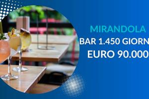 Bar Mirandola 1.450 al giorno anche rate
