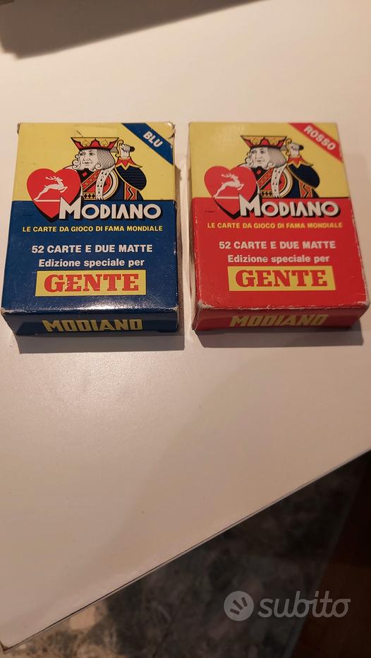 Carte da Gioco Modiano per Gente Vintage Anni 70 - Collezionismo In vendita  a Milano