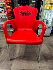 12 sedie e 3 tavoli coca-cola