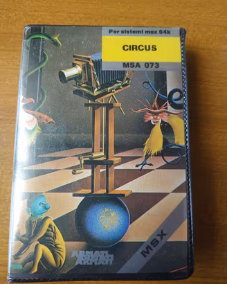 circus gioco msx cassetta philips