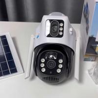 Telecamera solare a doppia lente 4K WiFi per ester