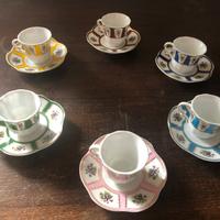 Servizio the te piccolo ceramica da 6 colorato