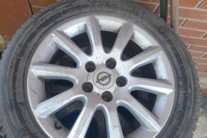 4 Ruote complete Opel 16" - Cerchi in lega + Gomme