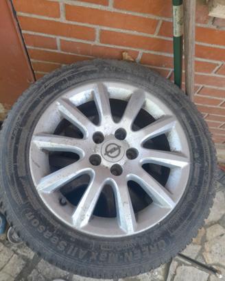 4 Ruote complete Opel 16" - Cerchi in lega + Gomme
