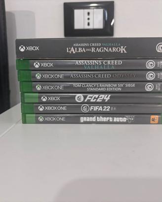 Giochi Xbox One (Fc 24- Fifa 22-GtaV- Rainbow six)