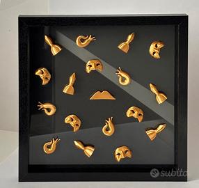 quadro simboli porta fortuna Napoli 