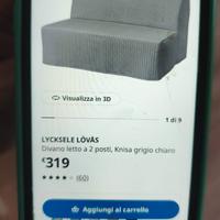 divano letto come nuovo