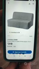 divano letto come nuovo