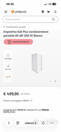 Condizionatore  portatile nuovo