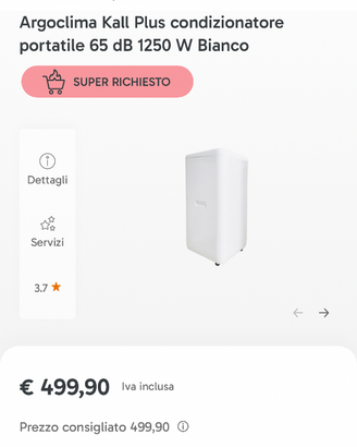 Condizionatore  portatile nuovo