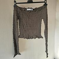 Top Zara a maniche lunghe