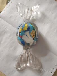 Caramella fermacarte in vetro di Murano