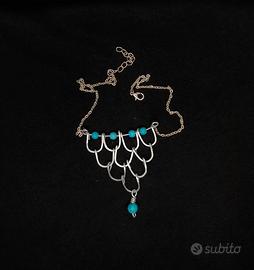 Collier -bracciale-orecchini in alluminio