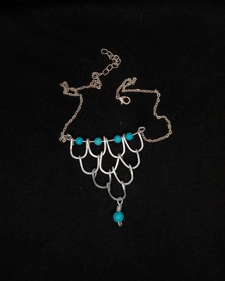 Collier -bracciale-orecchini in alluminio
