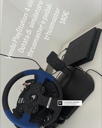 Playstatio e volante trushmaster con pedali