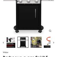 Barbecue a gas spirit