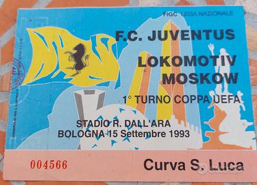 JUVE 1993  BIGLIETTI INGRESSO COPPA UEFA
