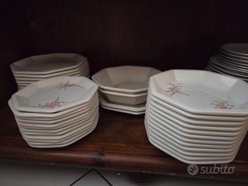 Servizio piatti Tiffany Ceramics Italy vintage 12