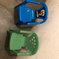 Coppia sedie in plastica