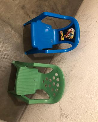 Coppia sedie in plastica