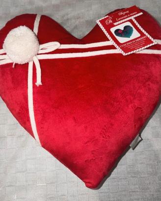 Cuscino a Cuore in Velluto Rosso