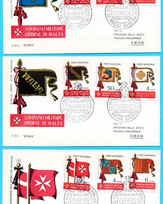 Francobolli FDC Ordine di Malta 1966