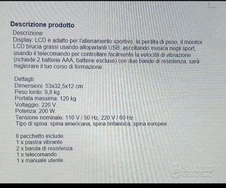 PEDANA VIBRANTE BLUETOOTH AUDIO + USB