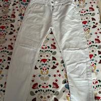 Jeans bianco uomo taglia 44