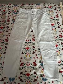 Jeans bianco uomo taglia 44