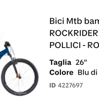 Bici ROCKRIDER ST 500 blu