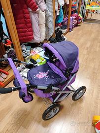 Carrozzina per bambole richiudibile 