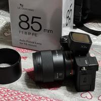 Samyang 85mm f1.8 serie prima Sony FE