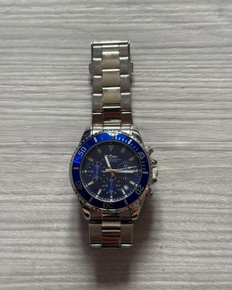 Orologio Biden Argento & Blu