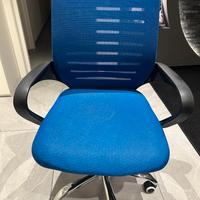 Sedia girevole con ruote per scrivania 