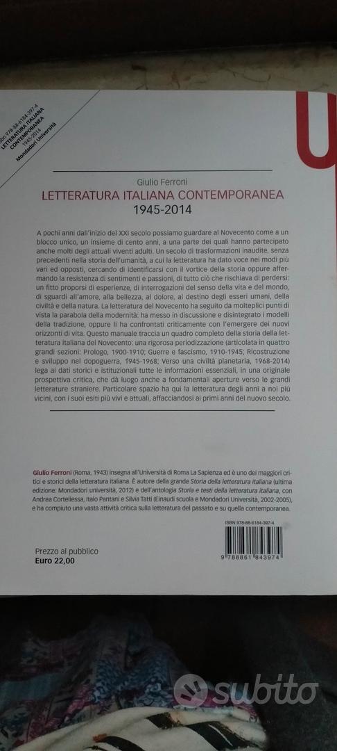 STORIA E TESTI DELLA LETTERATURA ITALIANA - Mondadori Education