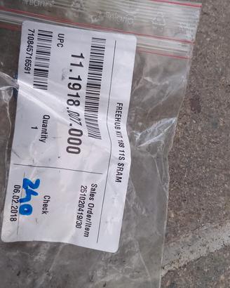 ruota libera Zipp 404