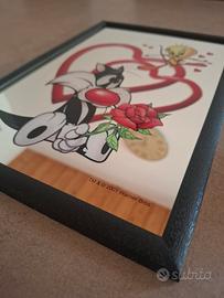 Quadro a specchio Warner Bros 